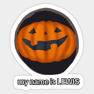 my name is LEWIS Sticker